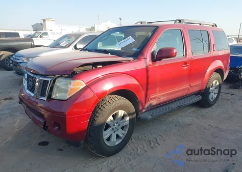 2006 Nissan Pathfinder Le z USA, uszkodzony, nr VIN 5N1AR18U96C651119